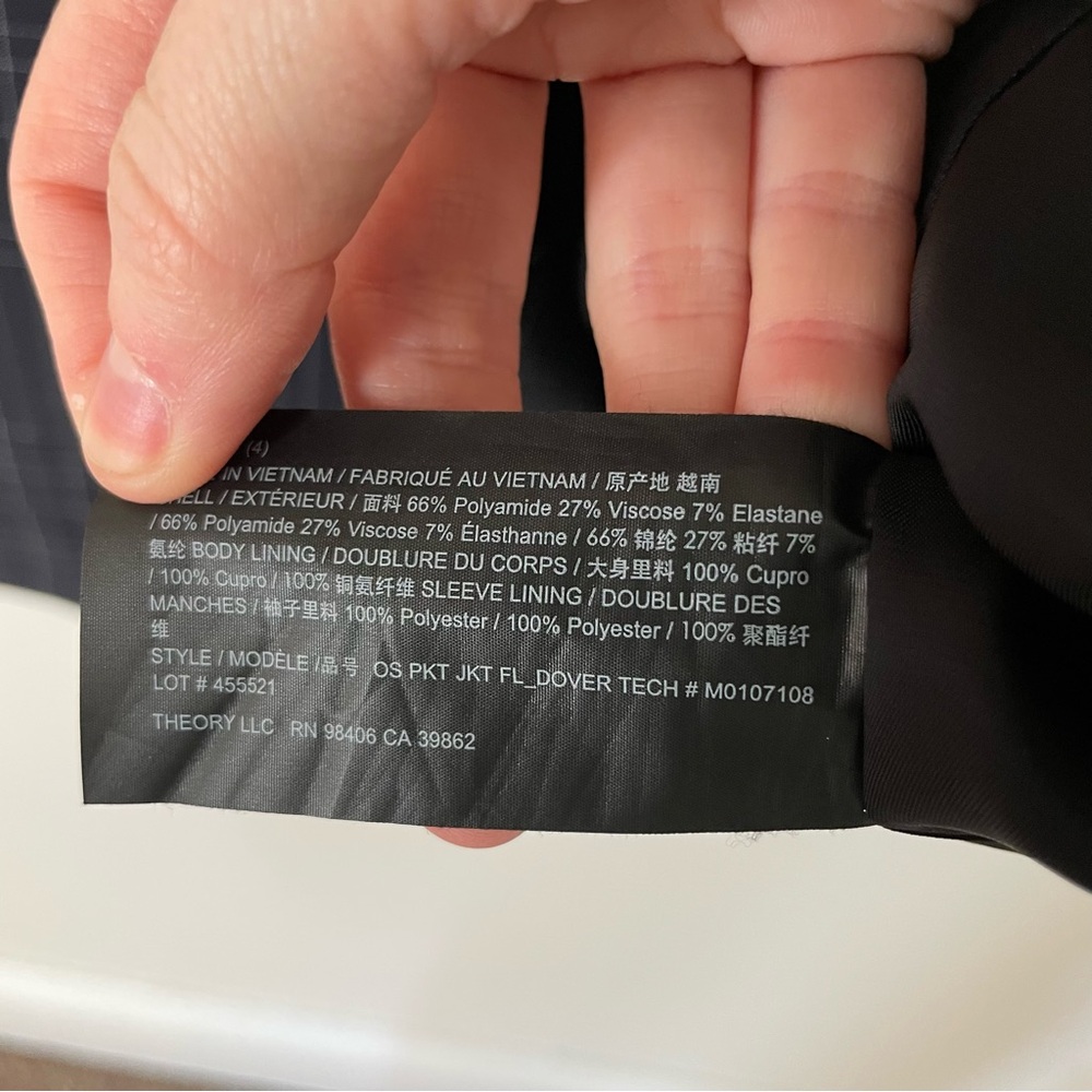 Theory Dover Tech Window Pane Performance Blazer … - image 6